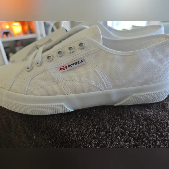 Superga Cotu Classic 2750 White Womens 8 Men 6.5 - Picture 6 of 11